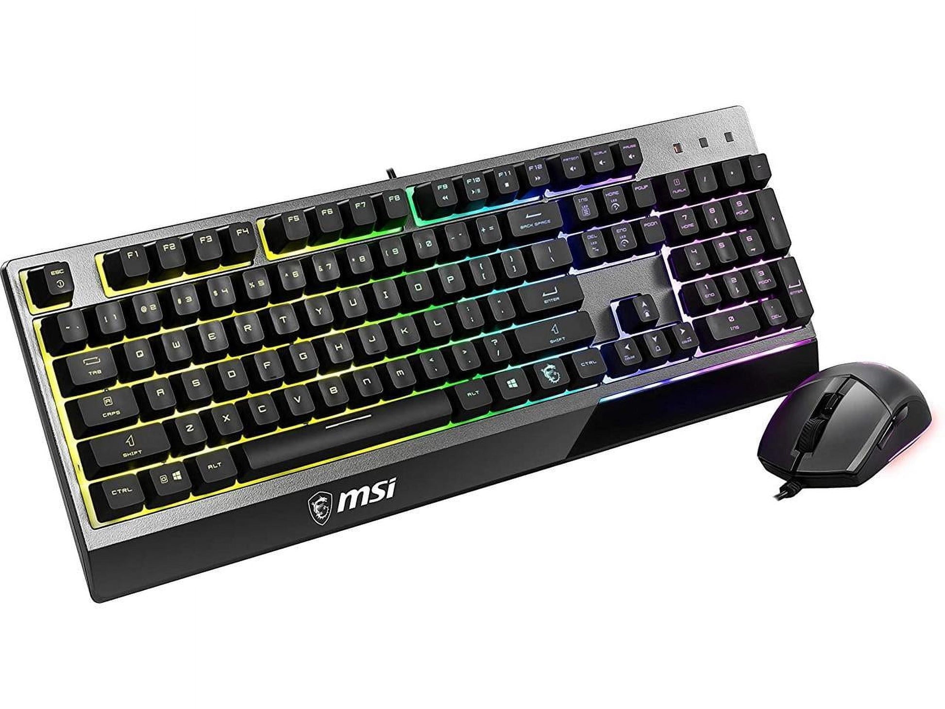 Vigor GK30 Combo, 6-Zone RGB GK30 Gaming Keyboard & GM11 Gaming Mouse, Water Repellent & Splash-Proof, 5000 DPI