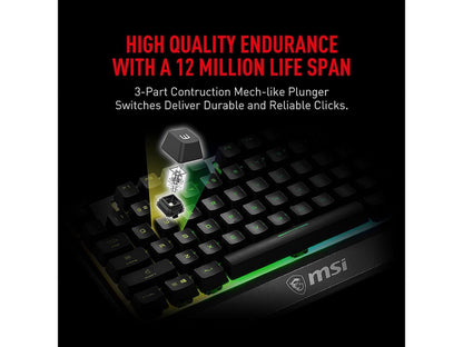 Vigor GK30 Combo, 6-Zone RGB GK30 Gaming Keyboard & GM11 Gaming Mouse, Water Repellent & Splash-Proof, 5000 DPI