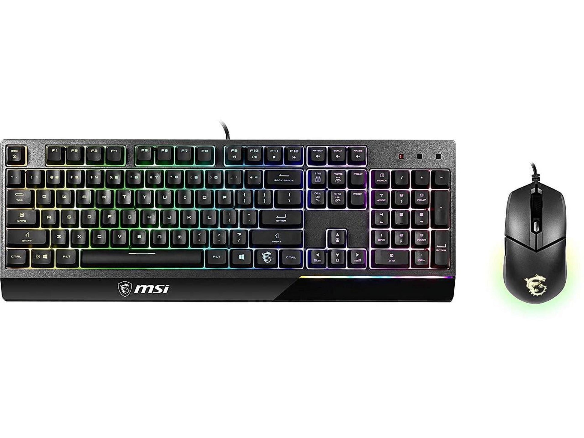 Vigor GK30 Combo, 6-Zone RGB GK30 Gaming Keyboard & GM11 Gaming Mouse, Water Repellent & Splash-Proof, 5000 DPI