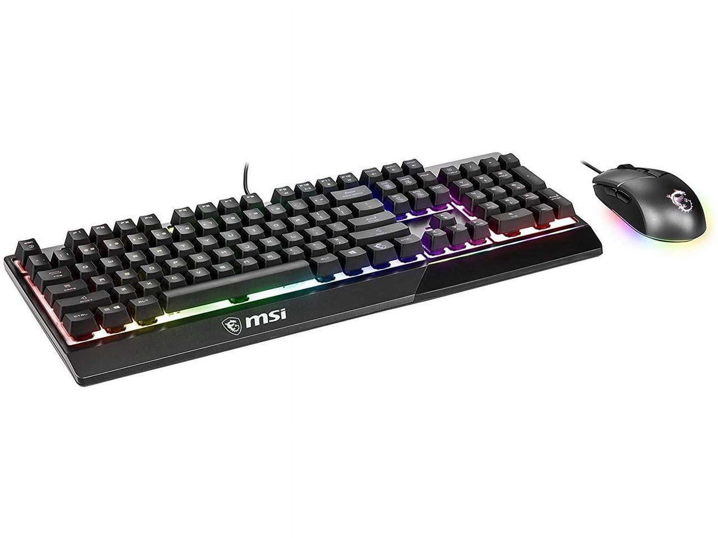 Vigor GK30 Combo, 6-Zone RGB GK30 Gaming Keyboard & GM11 Gaming Mouse, Water Repellent & Splash-Proof, 5000 DPI