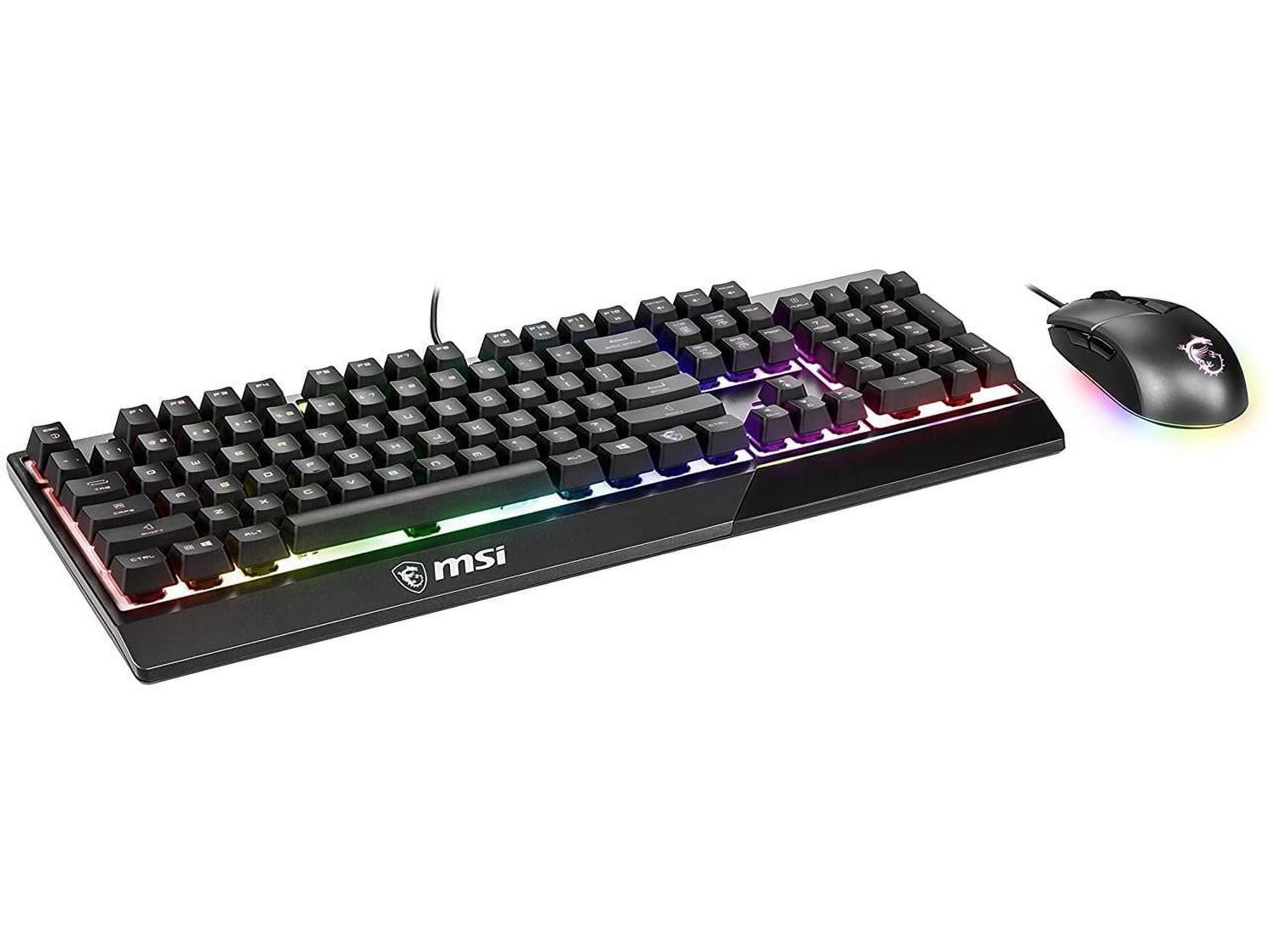 Vigor GK30 Combo, 6-Zone RGB GK30 Gaming Keyboard & GM11 Gaming Mouse, Water Repellent & Splash-Proof, 5000 DPI