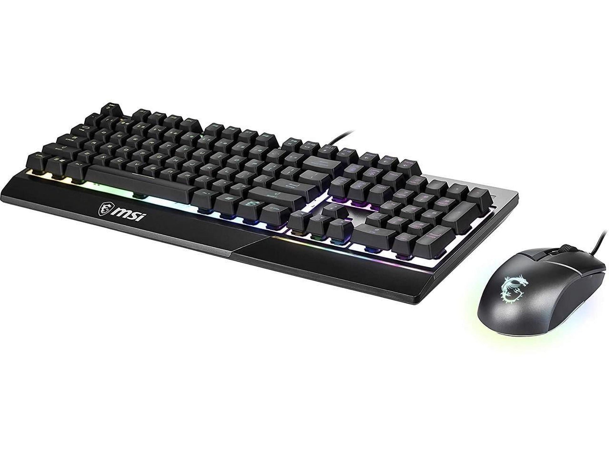 Vigor GK30 Combo, 6-Zone RGB GK30 Gaming Keyboard & GM11 Gaming Mouse, Water Repellent & Splash-Proof, 5000 DPI